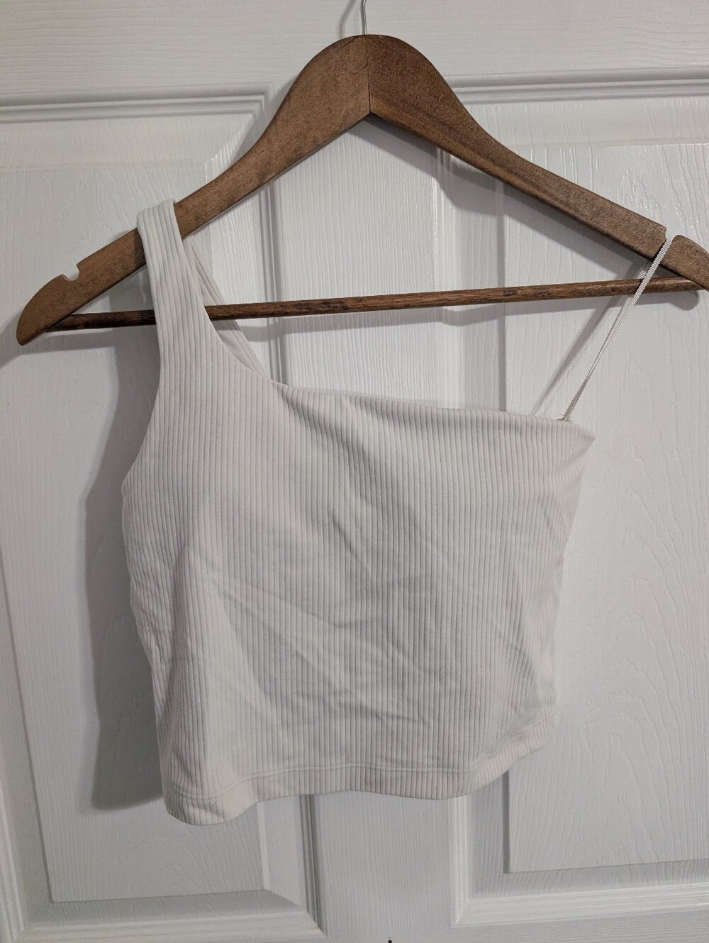 Lululemon Womens Top Ribbed Nulu Asymmetrical One Shoulder Crop Yoga Tank 4
